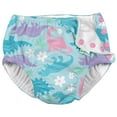 thumbnail image 3 of i Play (2 Pack) Girls Reusable Absorbent Baby Swim Diapers - Swimming Suit Bottom | No Other Diaper Necessary Aqua Dinosaurs and Light Pink 24 Months, 3 of 7