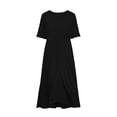 thumbnail image 6 of Iyufng Women's Summer Dresses Waist-Cinched Short-Sleeve Flowy Maxi Dress, 6 of 9