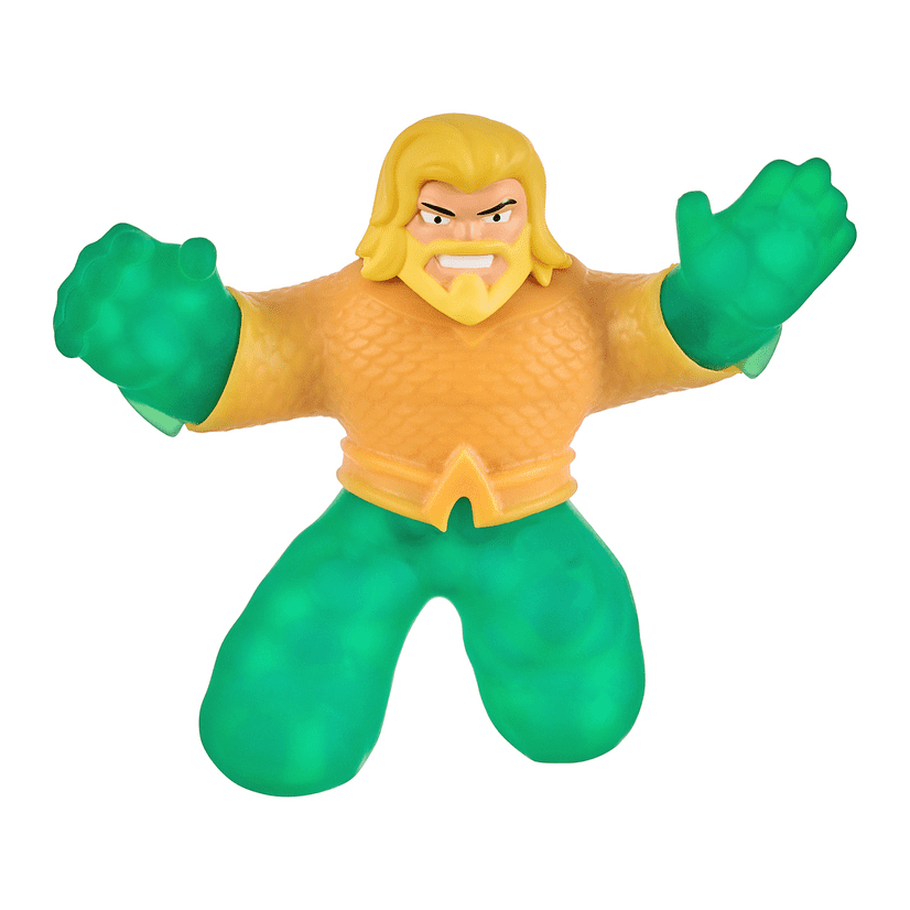 Heroes of Goo Jit Zu DC Hero Pack Aquaman - Squishy, Stretchy, Gooey Heroes, 5' Tall Figure