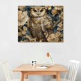 thumbnail image 2 of Orinice Owl Branch Flowers Fine Art Aesthetic Poster & Print Wall Painting for Home Decor - Canvas Print Living Room Bedroom Office Wall Art 20x16in, 2 of 6