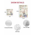 thumbnail image 7 of Easter Kitchen Dish Towels for Drying Dishes Set of 2, Spring Grey Bunny Colorful Eggs Tree Butterfly Waffle Weave Microfiber Hand Tea Bathroom Towels Quick Dry & Absorbent Towel 12x12, 7 of 7