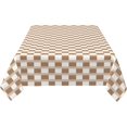 thumbnail image 6 of Rectangle Tablecloth 60x102 Inch, Brown White Plaid Rectangle Table Protector Water and Stain Resistant Table Covers Decorative Tablecover for Restaurant, Picnic, Indoor and Outdoor Dining, 6 of 8