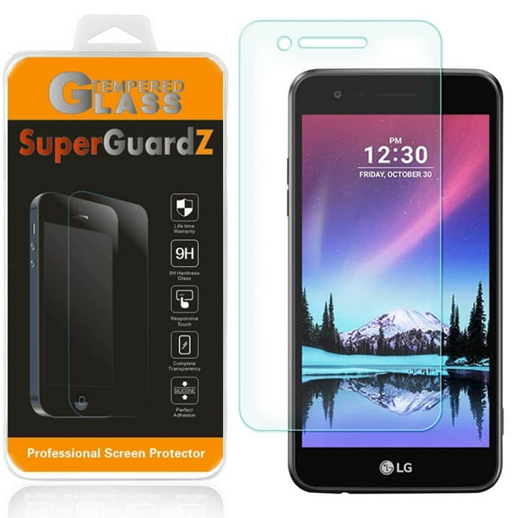 [3-Pack] For LG phoenix 3 - SuperGuardZ Tempered Glass Screen Protector, 9H, Anti-Scratch, Anti-Bubble, Anti-Fingerprint
