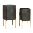 thumbnail image 3 of Hendrix Modern Planters (Set of 2), 3 of 5