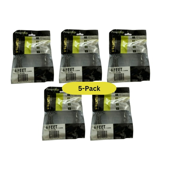 Power It Up 6ft. HDMI v2.0 Cable with Ethernet - Package of 5 Cables