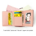 thumbnail image 3 of TAZAG Women's Wallet Fashion Simple Embroidered Short Wallet Tri-fold Bag Coin Purse Multiple Card Slots, 3 of 5