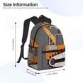 thumbnail image 4 of Easygdp I Like Big Digger Casual Laptop Backpack, Large Capacity Schoolpack for School, Travel, Business, 4 of 8