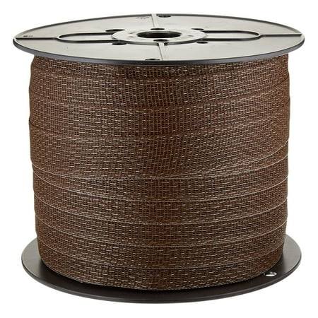 UPC: 0814421010285 | Field Guardian 631553 1.5 Inch UV Stabilized Polytape  656 Ft Spool  Brown