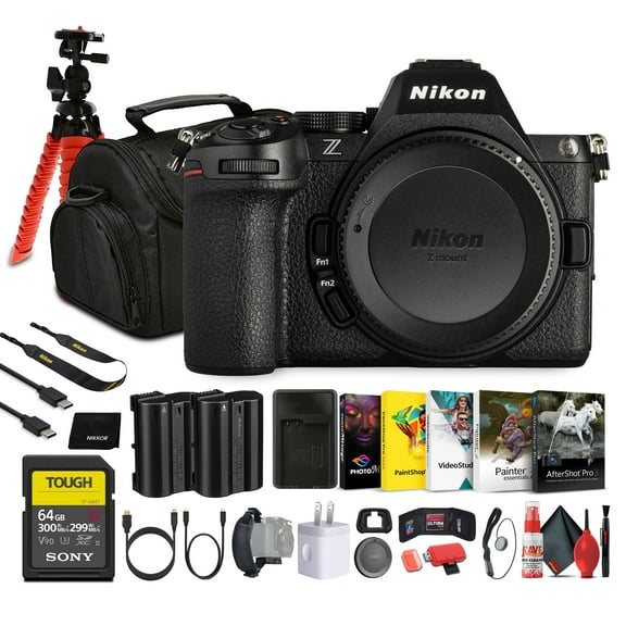 Nikon Z5 II Mirrorless Camera 24.5MP Full Frame Body Bundle 64GB Card Battery Software (International Model)