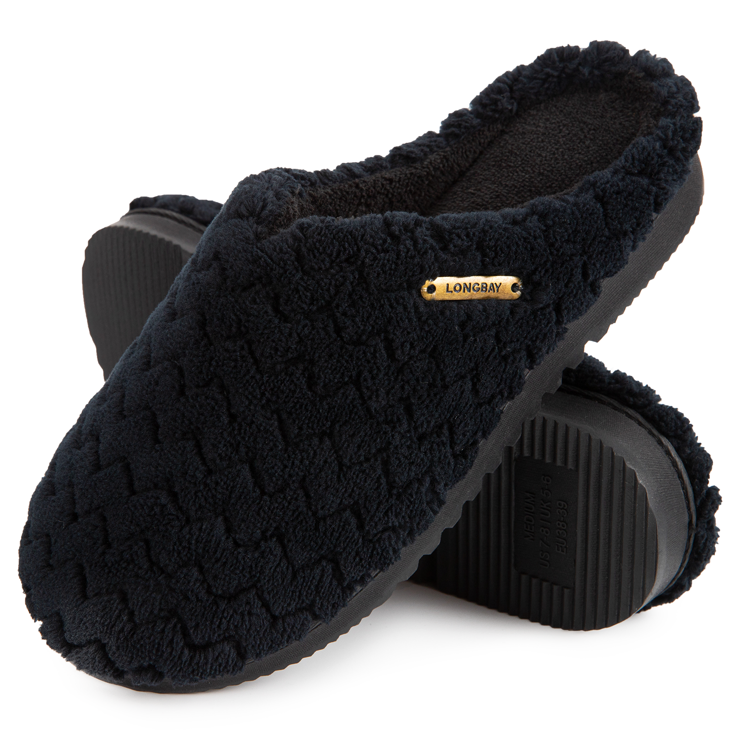 LongBay Women's Soft Flannel Memory Foam House Slippers photo 1