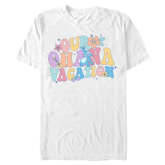 Mens Lilo & Stitch Our Ohana Vacation T Shirt