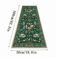 thumbnail image 3 of Kumdkd Christmas Runner Rug 20"x63" - Non-Slip Holiday Mat with Santa & Tree Design, Machine-Washable Faux Wool Rug for Hallway, Kitchen, Entryway, Soft & Safe for Kids & Pets, 2025 Festive Decor, 3 of 10