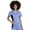 Ciel Blue, variant on Workwear Revolution Women's Scrubs Top V-Neck Knit Panel WW2875