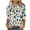 Light Blue-Shirts, variant on Jsaierl 3/4 Sleeve Tops for Women Summer Crew Neck Shirts Boho Print Petite Blouses Work Loose Fit T-shirts Top S-2XL