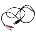 thumbnail image 5 of 1.5m Usb A Male To 2x Rca Phono Male Av Cable Lead Pc Tv Aux Audio Video Adapter, 5 of 5