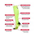 thumbnail image 5 of Wellfit Women's Neon Performance Knee High Nylon Moderate Compression Socks, 9-11, Neon Yellow, 5 of 6