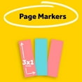 thumbnail image 3 of Post-it Page Markers, Assorted Colors , 1 in. x 3 in., 3 Pads, 3 of 12
