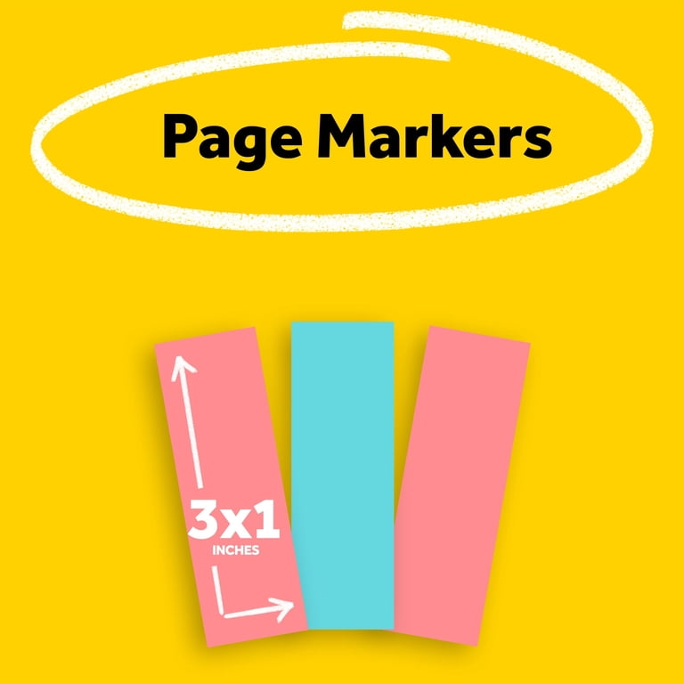 Post-it Page Markers, Assorted Colors, 7/8" x 2 7/8", 4 Pack photo 3