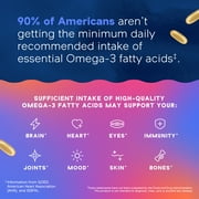 OceanBlue Professional Omega-3 2100 with CoQ10, 90 Count, 30 Servings, Triple Strength Fish Oil for Cognitive Support, Burpless, Gluten-Free