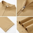 thumbnail image 6 of Linfrsh Tops for Men Quarter Zip Pullover for Men Mock Neck Sweatshirt Lightweight Men's Long Sleeve Golf Shirt, 6 of 7