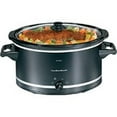 thumbnail image 1 of 33182 Slow Cooker Black & Silver 8 Qt., 1 of 1
