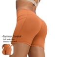 thumbnail image 3 of RUNNING GIRL Women's High Waisted Yoga Shorts with Pockets, Tummy Control Workout Biker Shorts for Running, Gym, Fitness, Athletic Training, 3 of 5