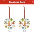 thumbnail image 2 of Hirioo Travel Animals for Acrylic Christmas Pendant Hanging Christmas Tree Ornaments, Car, Home, Office Gift Decor-Hexagon, 2 of 7
