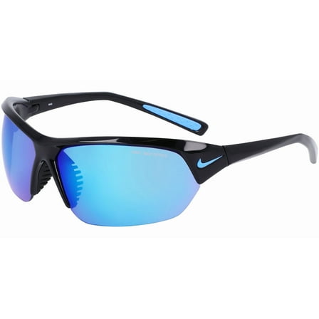 Nike Skylon Ace Men's Black Sport Wrap Sunglasses with Max Optics Mirror Lens