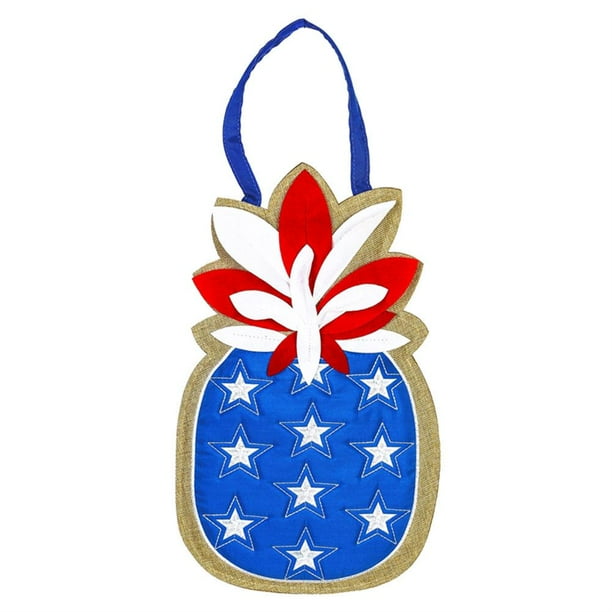 Evergreen Door Decor Patriotic Pineapple