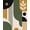 Green, Pattern 9, variant on ODIKA 8'x10' Washable Area Rug Olive and Mustard Geometric Design Bold Abstract Shapes with Striped Accents for Dining Room, Large Office, Lounge, Non-Slip Chair-Friendly Mat
