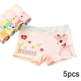 thumbnail image 3 of Godderr Toddler Kids Girls Underwear Briefs,Baby Girls Cartoon Soft Cotton Print Shorts,2-12 Years Girls 5PCS Underwear Boxer Briefs, 3 of 7