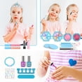 thumbnail image 2 of Kids Real Makeup Kit for Little Girls: with Pink Unicorn Bag - Real, Non Toxic,, 2 of 5