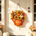 thumbnail image 4 of Watering Can Fall Welcome Sign, 11.8 inch Pumpkin Sunflower Wooden Hanging Ornament, Maple Leaf Harvest Door Decor, Thanksgiving Front Porch Plaque, Rustic Farmhouse Wall Art, Autumn Home Decoration, 4 of 7