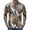 Coffee, variant on Realistic Camo Quarter Zip Pullover for Men, Long Sleeve Hunting Fishing Jersey with Moisture Wicking Quick Dry Fabric - Lightweight Outdoor Athletic Performance Tops Gray XL