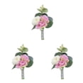 thumbnail image 3 of Ramillete de broche Moyic para ocasiones especiales Color realista Boda Púrpura claro, 3 of 6