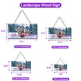 thumbnail image 5 of Hello Welcome Winter The Ski Dalmatian Snowy Day Landscape Wood Sign Dog Lover Hanging Wall Home Decor - 13013, 5 of 5