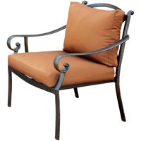Furniture of America Loreen Contemporary Patio Chair, Distressed Black and Brown