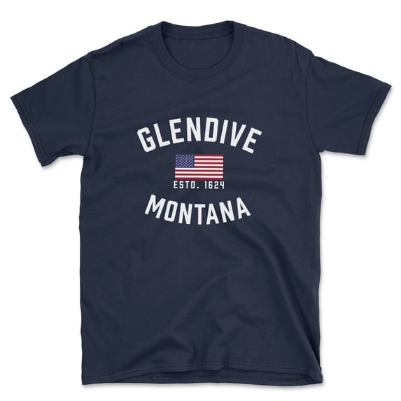 Glendive Montana Patriot Men's Cotton T-Shirt