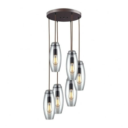 

Six Light Round Pendant Bailey Street Home 2499-Bel-1795574