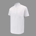 thumbnail image 2 of YLSDY Men's Quarter Zip Athletic Golf Shirt Quick Dry Performance Short Sleeve Top White XXXL, 2 of 6