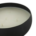 thumbnail image 4 of DecMode Black Metal Eucalyptus Spa Scented Textured 63oz 5 Wick Candle with White Wax, 4 of 9