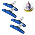 thumbnail image 2 of Bike Brake Pads Set, Road Mountain Bicycle V-Brake Blocks Shoes , No Noise No Skid, 70mm,Black Blue, 2 of 8