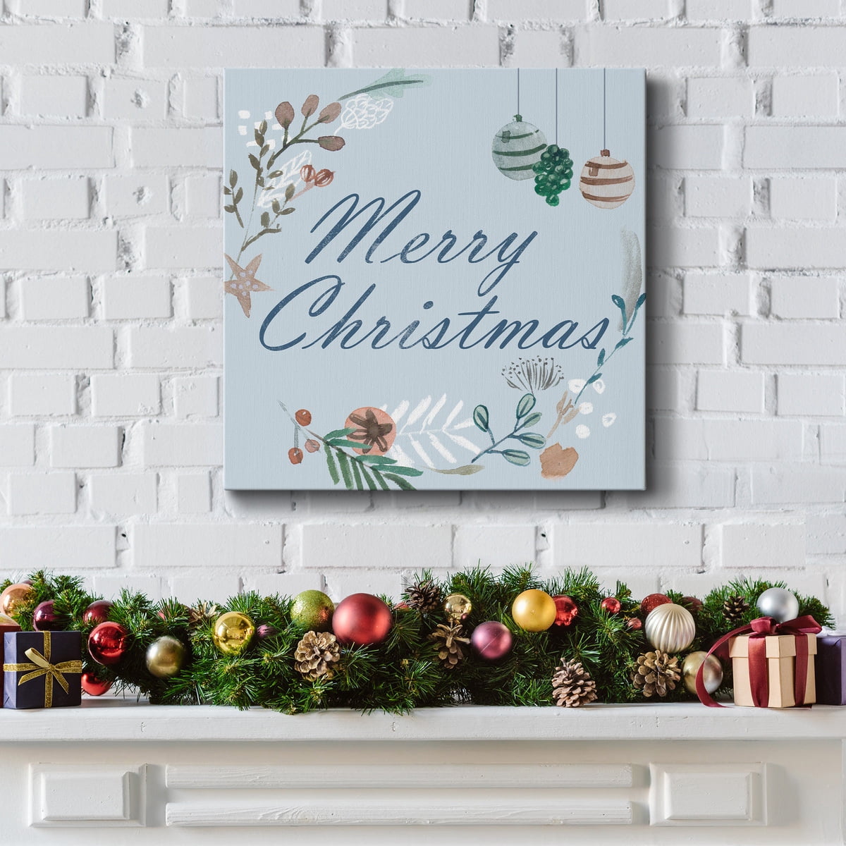 Snowy Christmas I- Gallery Wrapped Canvas