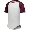 thumbnail image 1 of Tee-Shirt de Baseball à Manches Courtes 2.0 L Athlétique Gris Chiné/marron, 1 of 3