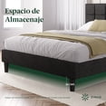 thumbnail image 3 of Base de Cama con Cabecera Matrimonial Zinus Leo Tapizada Color Gris. Fácil Armado, para Todas las Edades., 3 of 6