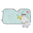 thumbnail image 2 of Lsque Summer Gnome,Cute Gnome Car Windshield Sun Shade | Accordion Folding Style Auto Shade for Car Truck SUV Van | Blocks UV Rays Sun Visor Protector | Small, 2 of 7