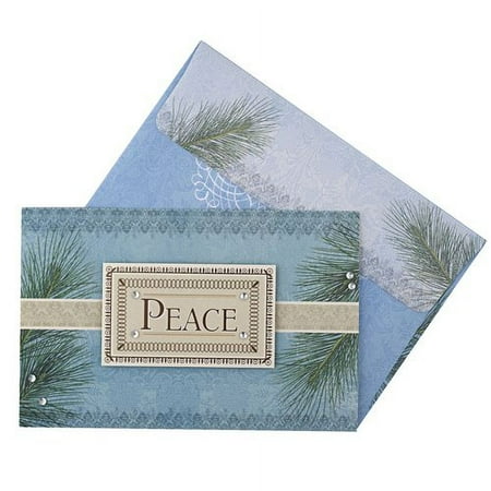 DaySpring Blue Peace Christmas Card
