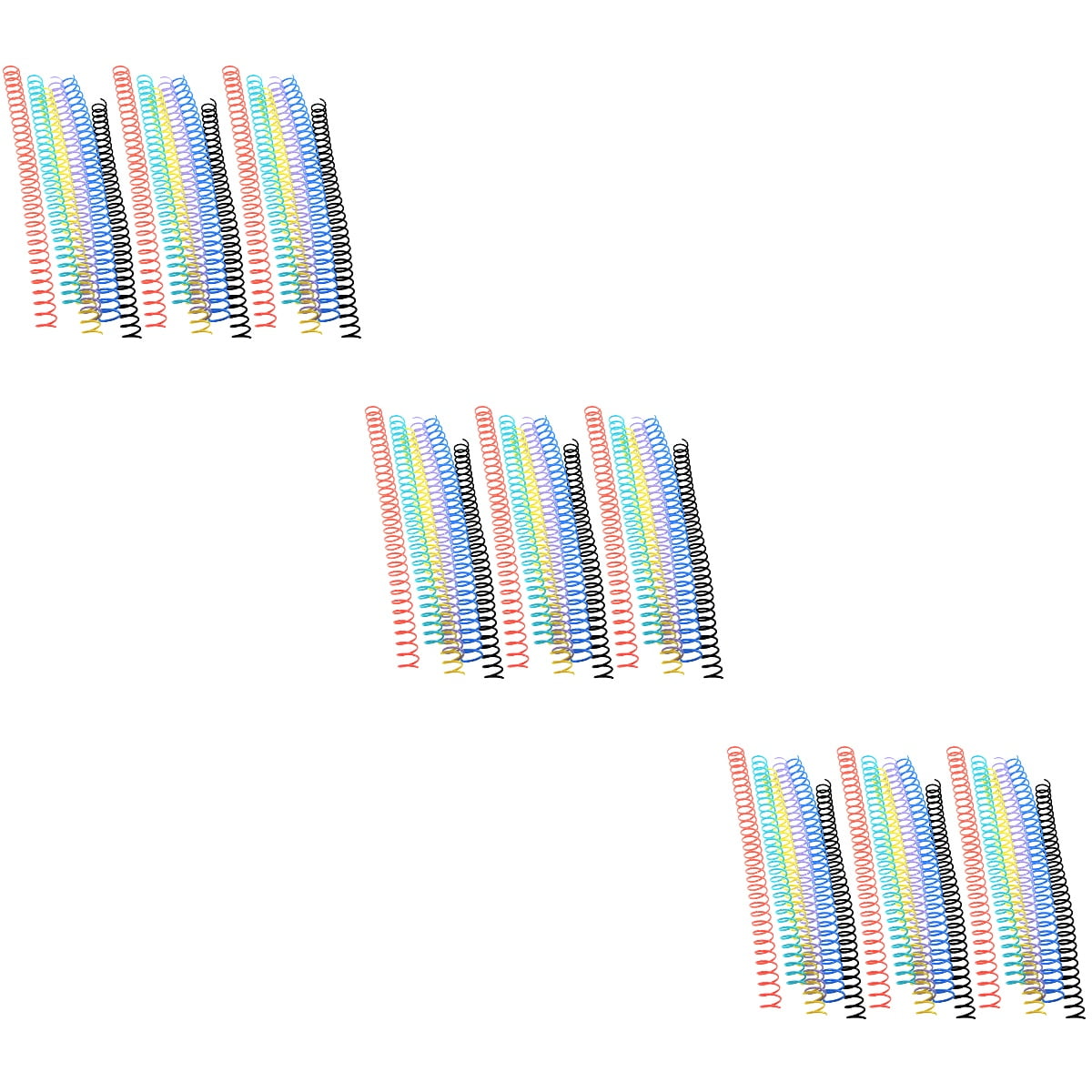 MLINS 54 Pcs  Notebook Binding Coils Binding Spirals Loose Leaf Book Rings File Binder Circles Plastic Coils