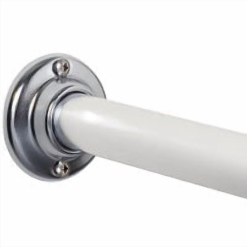 Zenith Up to 60" Shower Rod With Flange - Pack of 2 Wholesale Bulk Pack