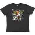 thumbnail image 3 of Inktastic Buchanan Tartan Lion Youth T-Shirt, 3 of 5